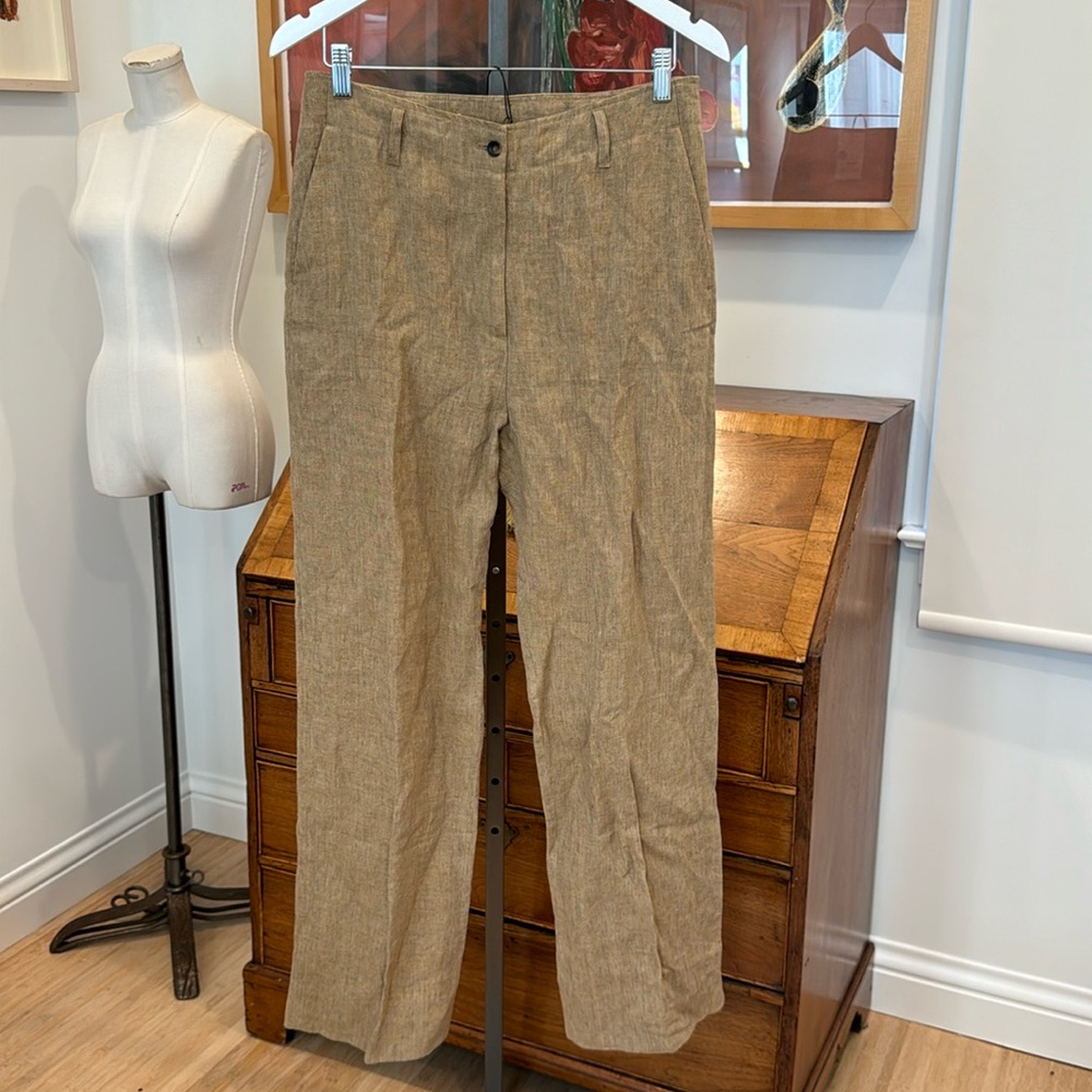Diega Pomo Camel Tweed Trousers